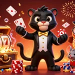 Experience the vibrant excitement of Ku88 as the panther dealer outshines others in a glamorous casino.