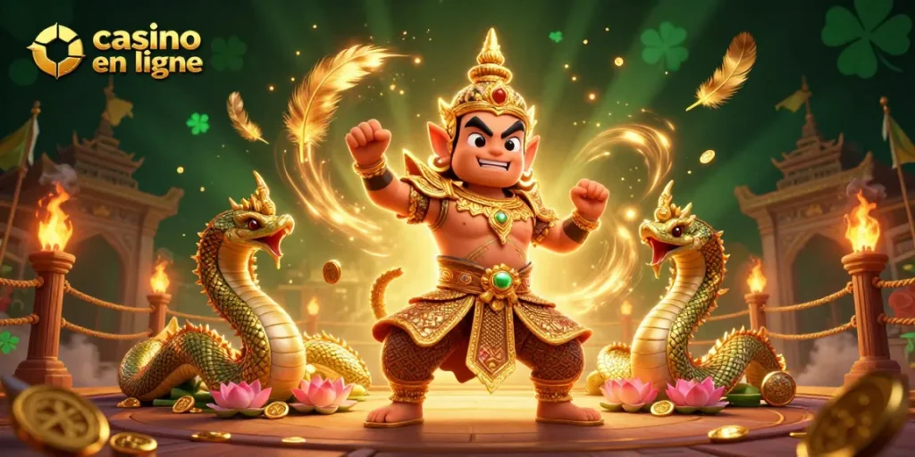 Roulette et jeux de table animés sur un casino en ligne, ambiance magnifiée par des éléments d'or et de feu.