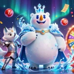 Les joueurs explorent le casino en ligne avec des personnages animés et des éléments de loterie