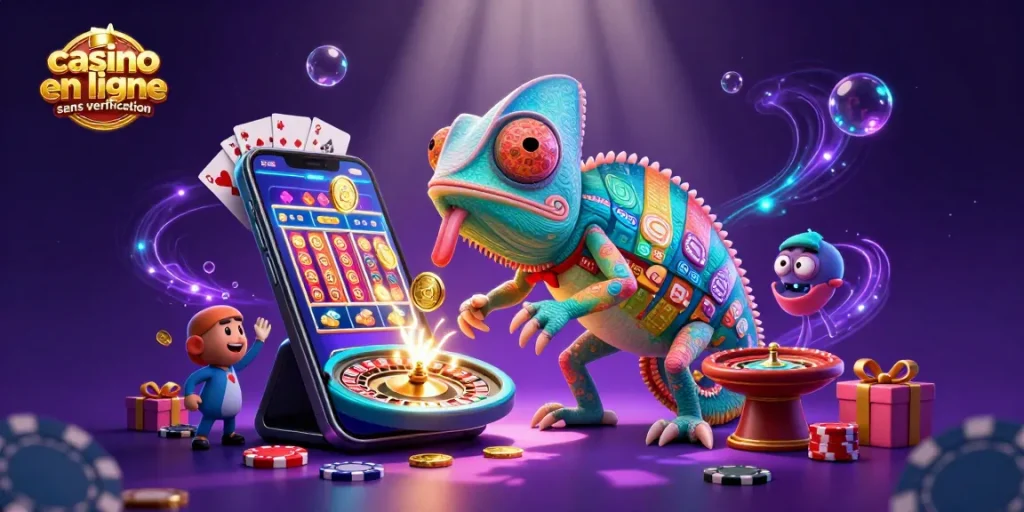 Découvrez le monde des jeux avec casino en ligne sans vérification, entre chameleon ludique et machines à sous colorées.