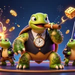 Experience the thrill of the best online pokies real money with a vibrant casino scene illustration.