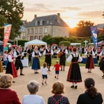 Experience m98 สล็อตวอเลท 2026 at a vibrant cultural festival showcasing Breton music and crafts.