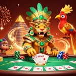 Experience the excitement of 789bet with a vibrant casino scene featuring poker tables and celebratory elements.
