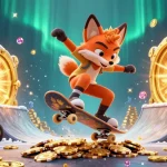 Plongez dans l'univers du casino en ligne avec un renard et un lapin sur des jetons de poker dorés.