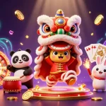 Jouer sur un casino crypto retrait instantané avec des personnages festifs et des éléments de jeu dynamiques