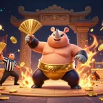 sc88 showcases a powerful beetle in a dynamic casino arena, sending coins flying in a 3D illustration.