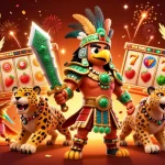 Retrouvez émotions et gains avec le casino en ligne retrait immédiat grâce à un guerrier aztec et des éléments de jeu.