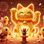Experience the thrill of sun win with a vibrant 3D casino scene featuring lucky characters and dynamic game elements.