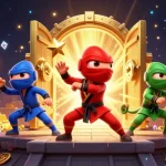 Profitez de l'expérience palpitante du casino en ligne avec des caméléons ninjas et des trésors d'or éblouissants.