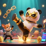 Join the action at Fun88 com with energetic casino-themed characters and crypto elements.